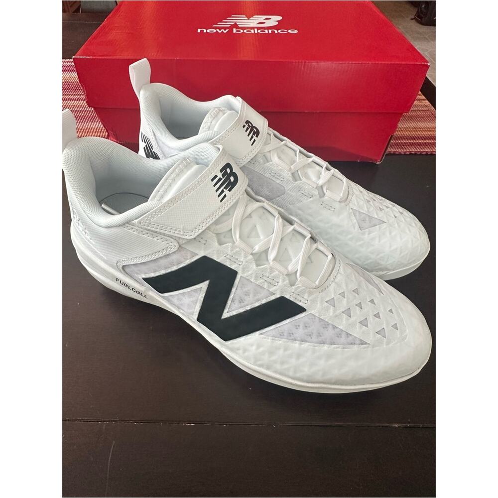 New Balance White Black Baseball Cleats - FuelCell 4040 NIB - Picture 8 of 13